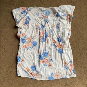 NWT! LOFT FLUTTER SLEEVE BLOUSE